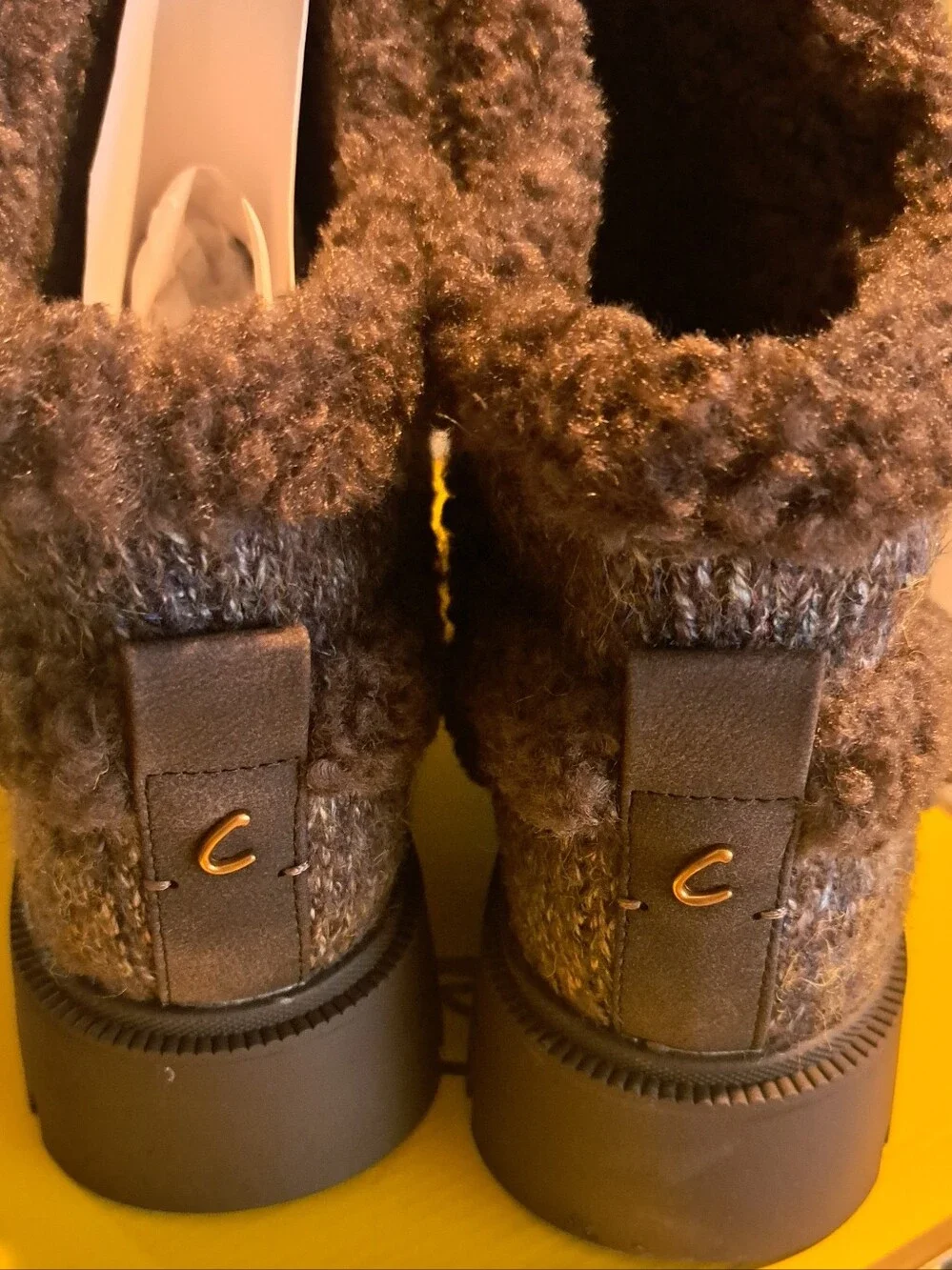 Circus by Sam Edelman Clare Cozy Knit Lug Sole Boots – NWOB – Women's Size 11